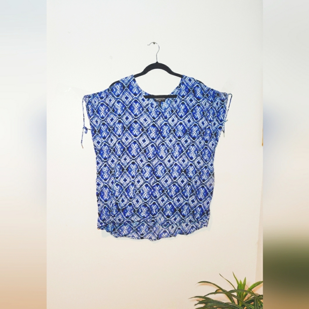 Cold Shoulder Short Sleeve Blouse